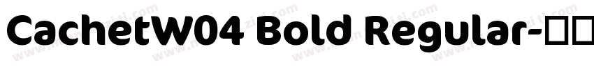 CachetW04 Bold Regular字体转换